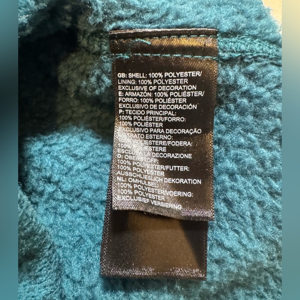 The North Face Women’s Like-New Heather Dark Teal Blue Full-Zip Jacket - Picture 4 of 9
